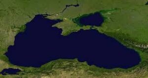 Aperçu satellite de la Mer Noire.