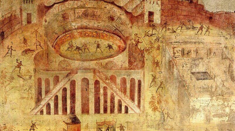 combat amphithéâtre Pompéi