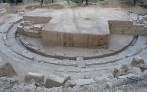 Ruines du théâtre grec antique Thouria
