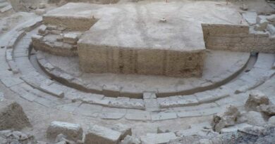 Ruines du théâtre grec antique Thouria