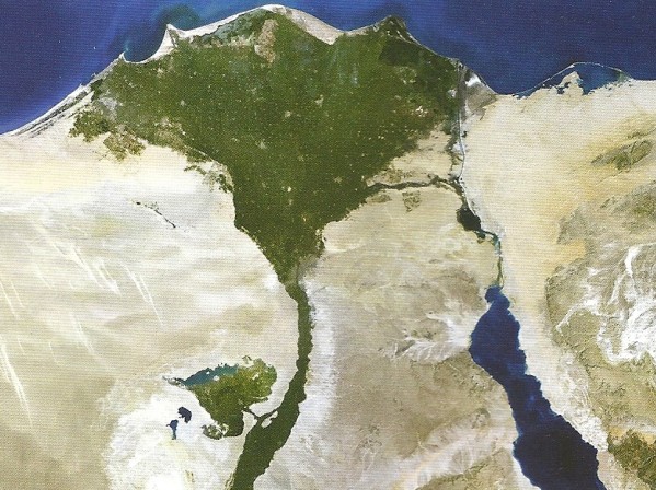 vue satellite Egypte