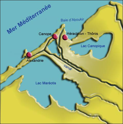 carte région Alexandrie antiquité