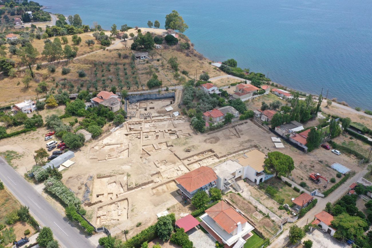 Vue du site des fouilles archéologiques.