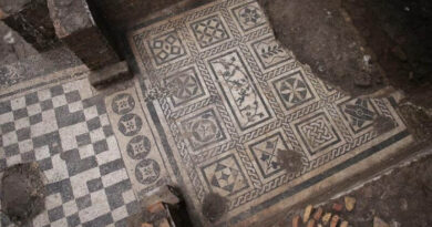 mosaïques fouilles métro Rome