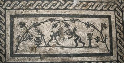 mosaïque romaine satyres