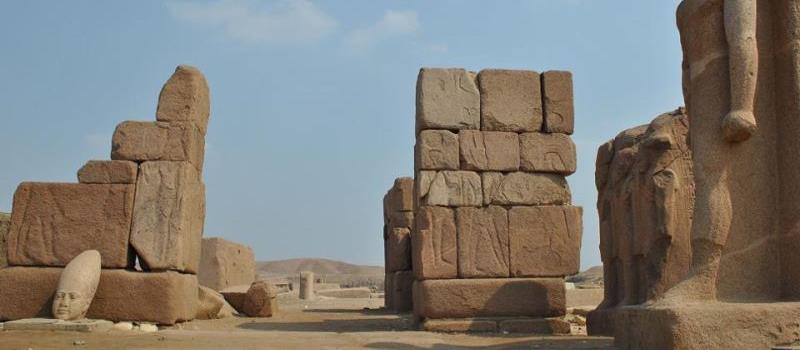 vestiges du temple d'Amon à Tanis