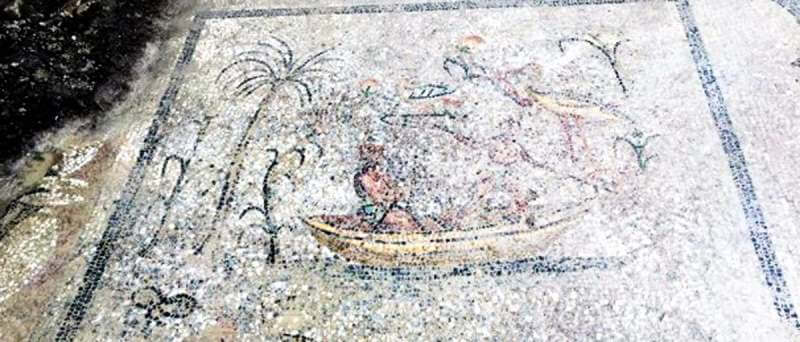 mosaique-romaine-peche-phainos-halicarnasse