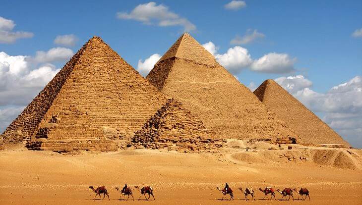 Sites archéologiques de l'Egypte des pharaons, les pyramides de Gizeh