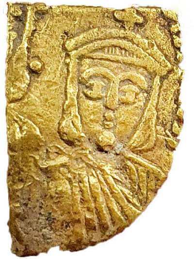 fragment-monnaie-or-byzantine-empereur-théophile
