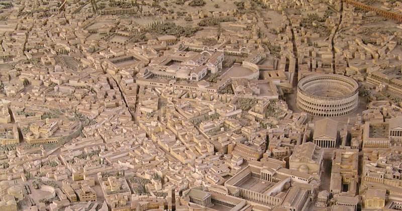 Maquette de la Rome antique.
