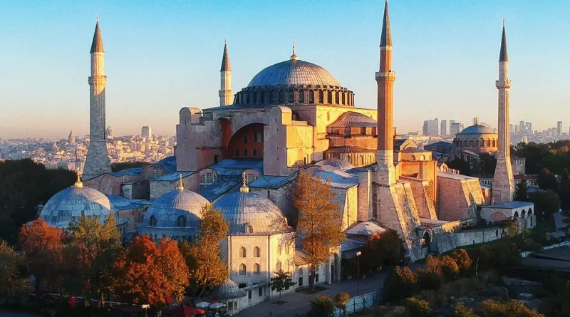 Vue de Sainte-Sophie à Istanbul, anciennement Constantinople