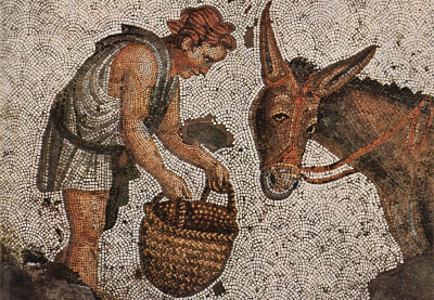 Mosaïques trouvées lors des fouilles du Grand Palais des empereurs byzantins à Constantinople.
