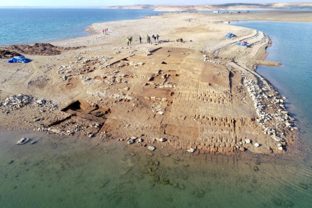 Vestiges de la cité du Mittani fouillées par les archéologues en Irak.