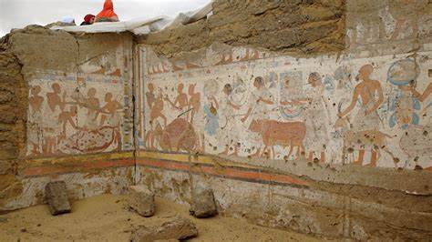 Bas-reliefs de la tombe de Ptah-M-Wia à Saqqarah