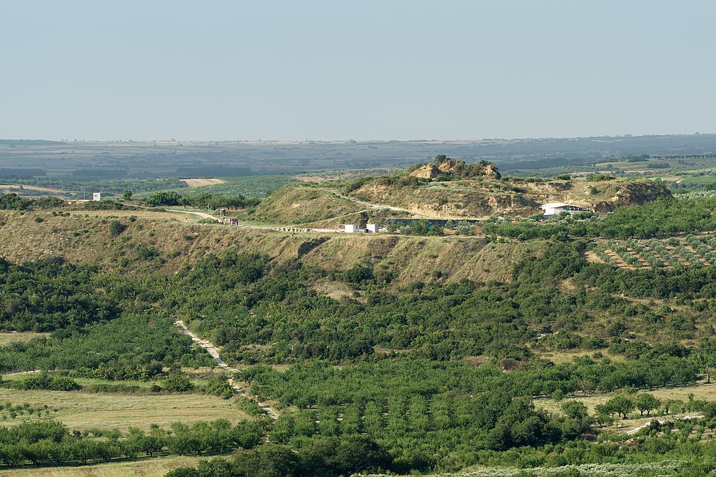 Vue de la tombe de Kasta depuis Amphipolis.