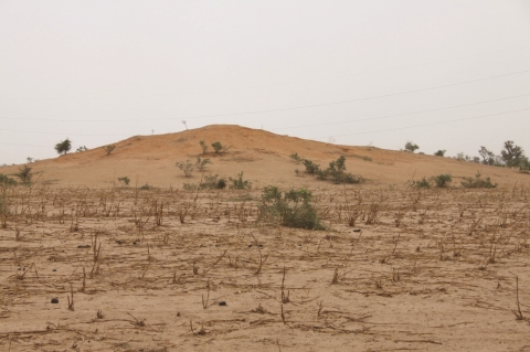 Tumulus dit de Wago Fall, près de Mackbé au Sénégal.
