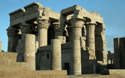 Vestiges du temple de Kom Ombo en Egypte