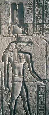 Bas-relief de Sobek, temple de Kom-Ombo.