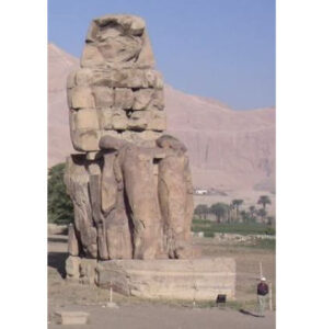 Vue du colosse sud, colosses de Memnon, temple funéraire d'Aménophis III