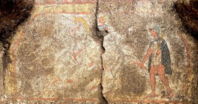 Peinture samnite, tombe de la nécropole de Pontecagnano