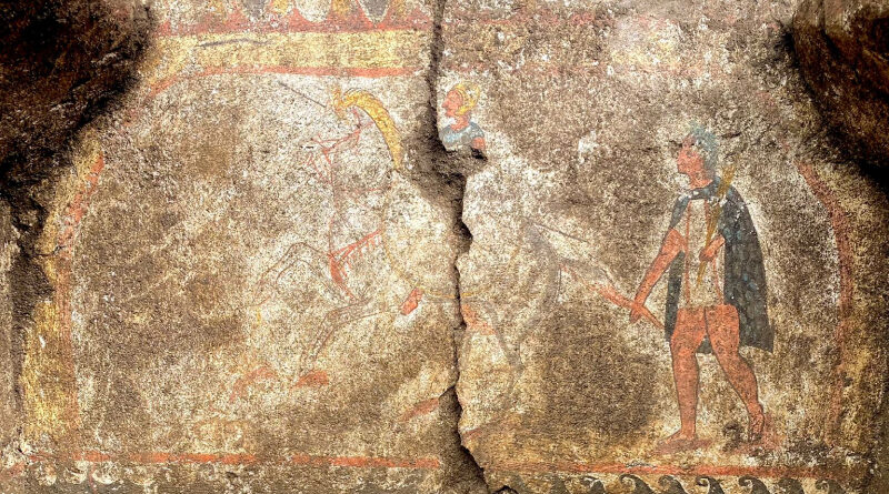 Peinture samnite, tombe de la nécropole de Pontecagnano
