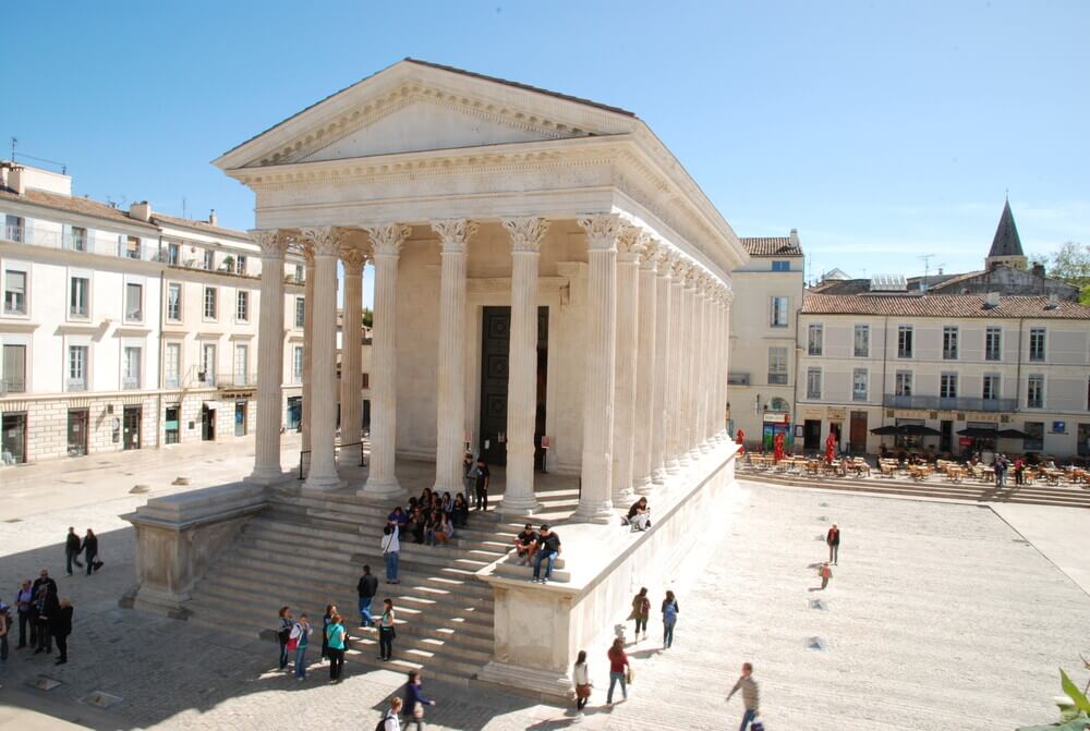 Maison Carrée de Nîmes, patrimoine mondial de l'humanité de l'UNESCO 2023