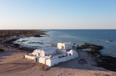 Mosquée Sidi Jmour à Djerba. Sites archéologiques et historiques classés à l'UNESCO en 2023.