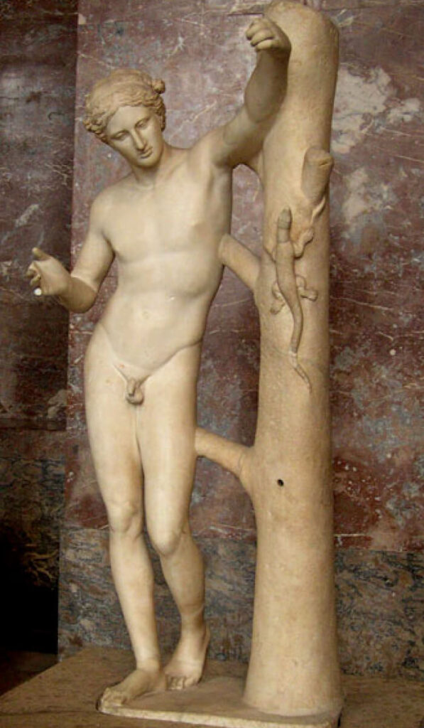 Statue d'Apollon Stauroctonos au musée du Louvre