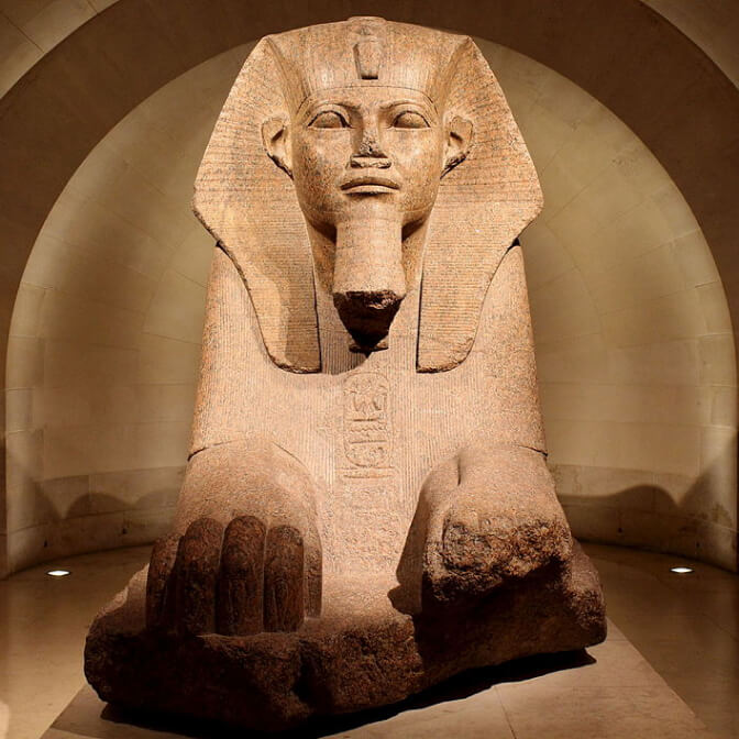 Grand sphinx de Tanis, capitale royale des pharaons de l'Egypte ancienne