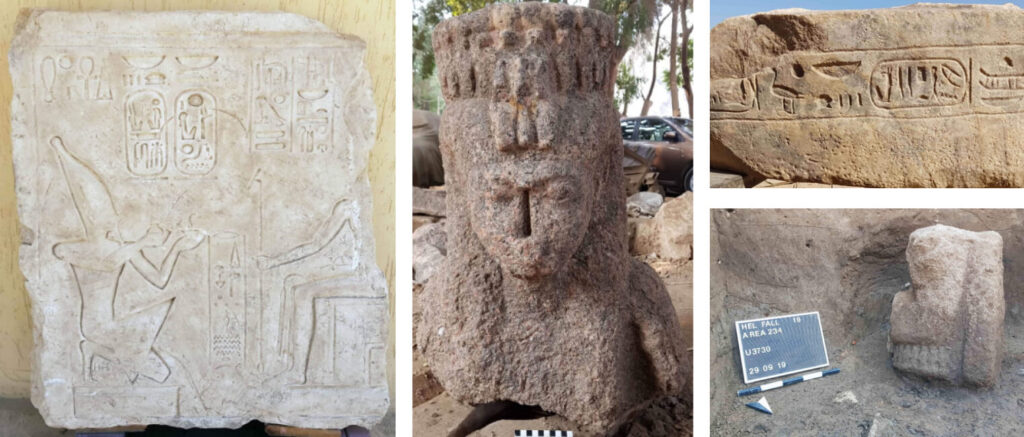 Résultats des fouilles de 2019 à Héliopolis en Egypte : bas-reliefs et fragments de statues du Nouvel Empire
