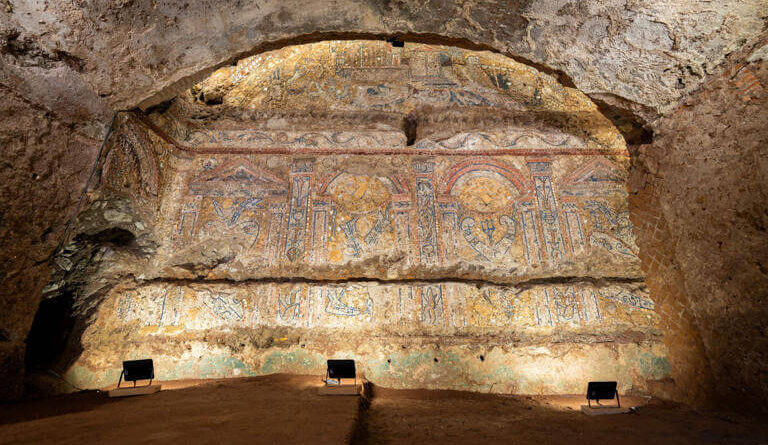 Mosaïque d'une domus républicaine de Rome, près du Palatin
