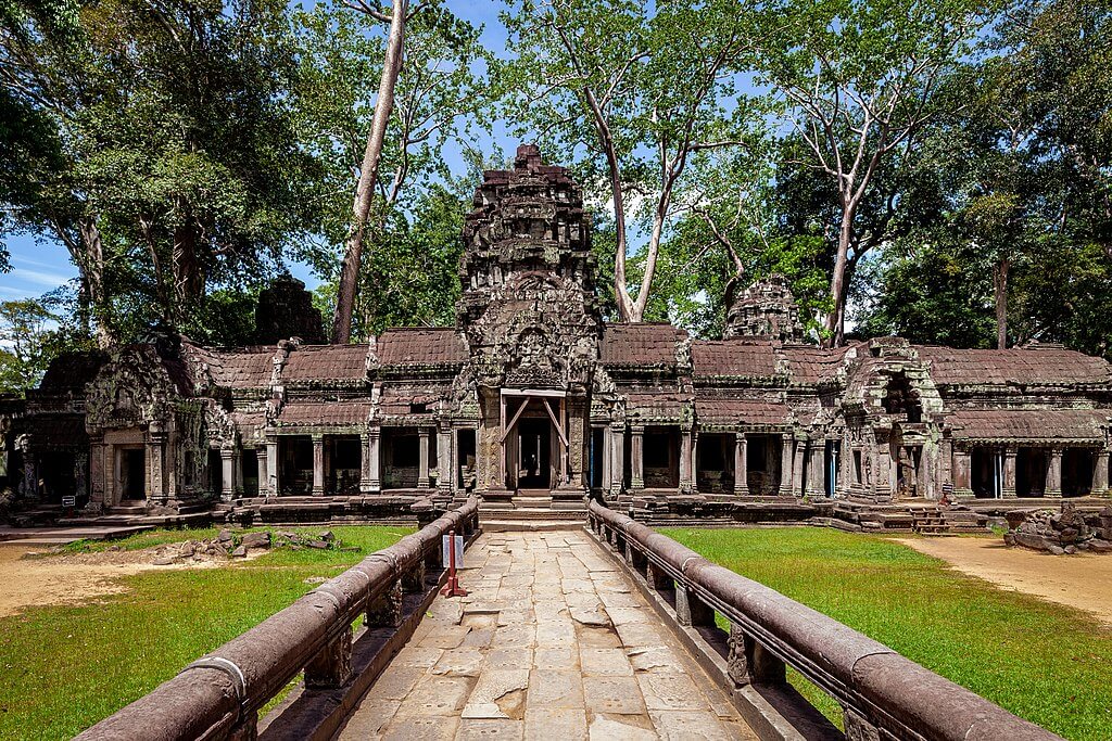 Entrée du Ta Prohm, l'un des plus importants temples d'Angkor