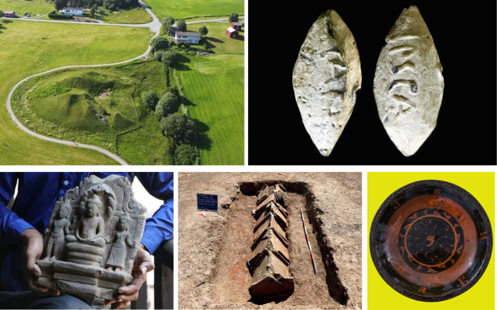 Collage de découvertes archéologiques de 2024