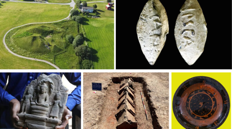 Collage de découvertes archéologiques de 2024