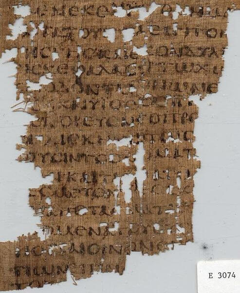 Papyrus P. Oxy VI 846 Amos 2LXX avec un passage de l'Ancien Testament