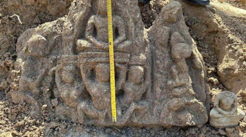 Sculptures trouvées au Ta Prohm à Angkor