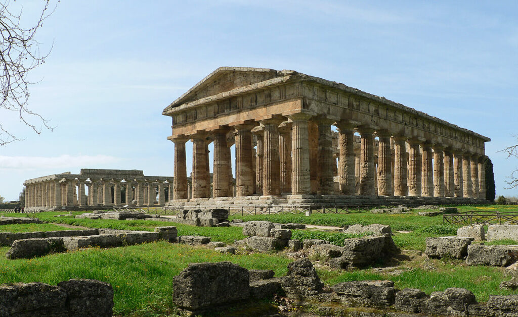 Le second temple d'Héra, souvent appelé temple de Poséidon