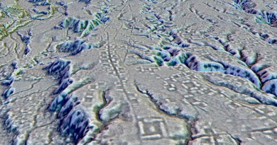 Carte d'une zone de l'Equateur réalisée par LiDAR, une technologie qui révolutionne l'archéologie