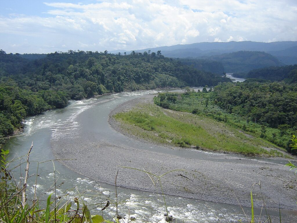 Vue de la vallée de l'Upano en Equateur