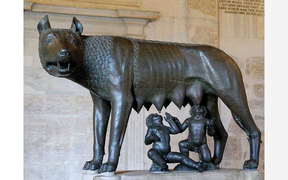 La Lupa Capitolina, célèbre bronze romain antique