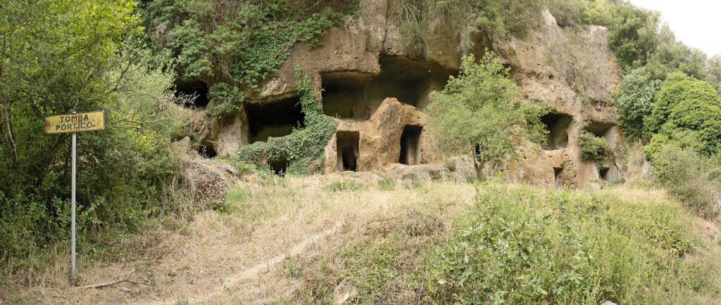 Nécropole étrusque San Giuliano à Barbarano Romano, Italie