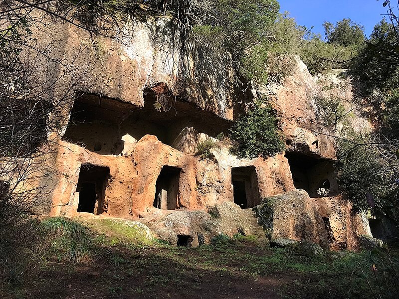 Nécropole étrusque San Giuliano à Barbarano Romano, Italie