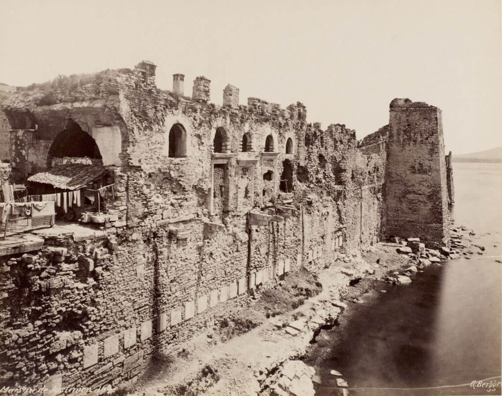 Palais byzantin du Boukoleon, à la fin du 19e siècle
