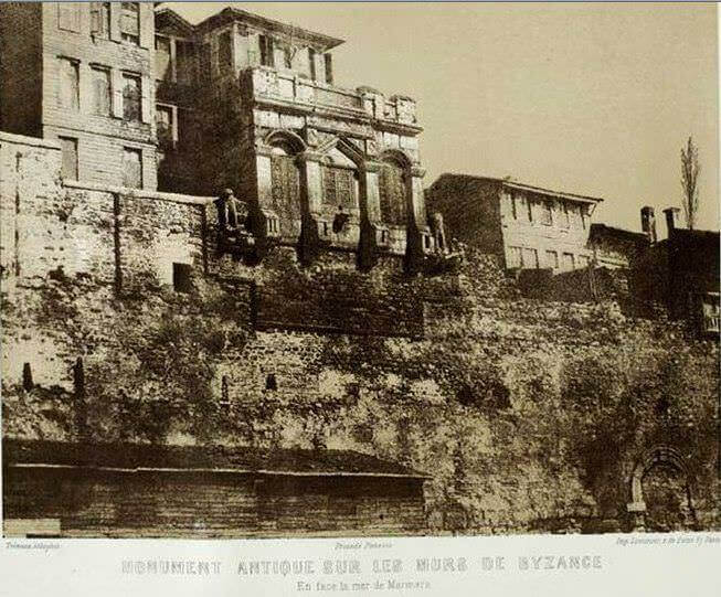 Palais byzantin du Boukoleon, vue vers 1850
