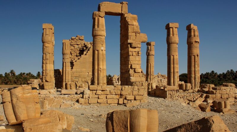 Temple de Soleb en Nubie, une commande du pharaon Aménophis III. Aujourd'hui au Soudan.