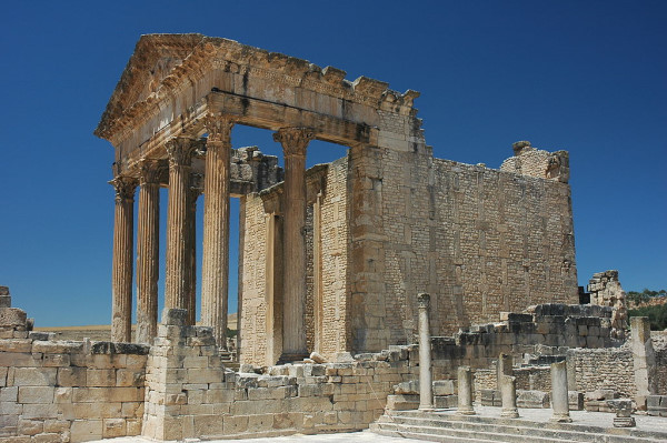 Grands sites archéologiques de la Rome antique, la cité de Dougga, en Tunisie