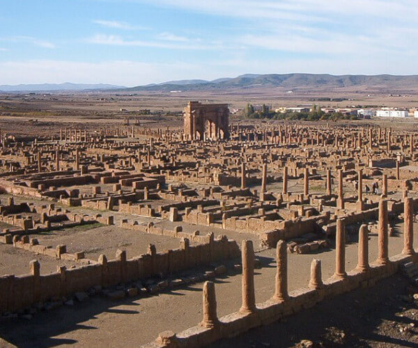 Grands sites archéologiques de la Rome antique, la cité de Timgad, en Algérie