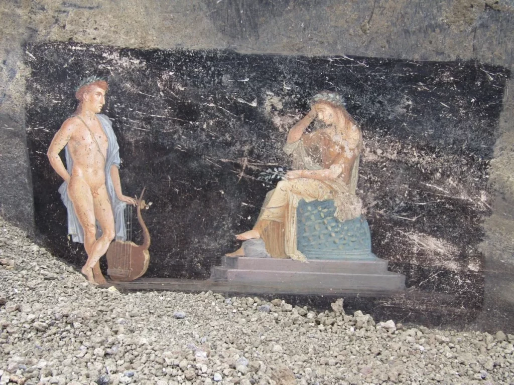 Fresques romaines découvertes dans une résidence de Pompéi