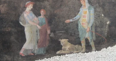 Fresques romaines d'une résidence, découvertes archéologiques de Pompéi
