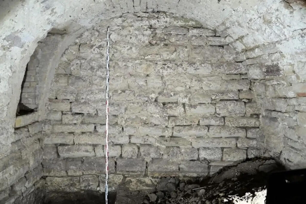 Vue des vestiges du palais épiscopal de Merseburg